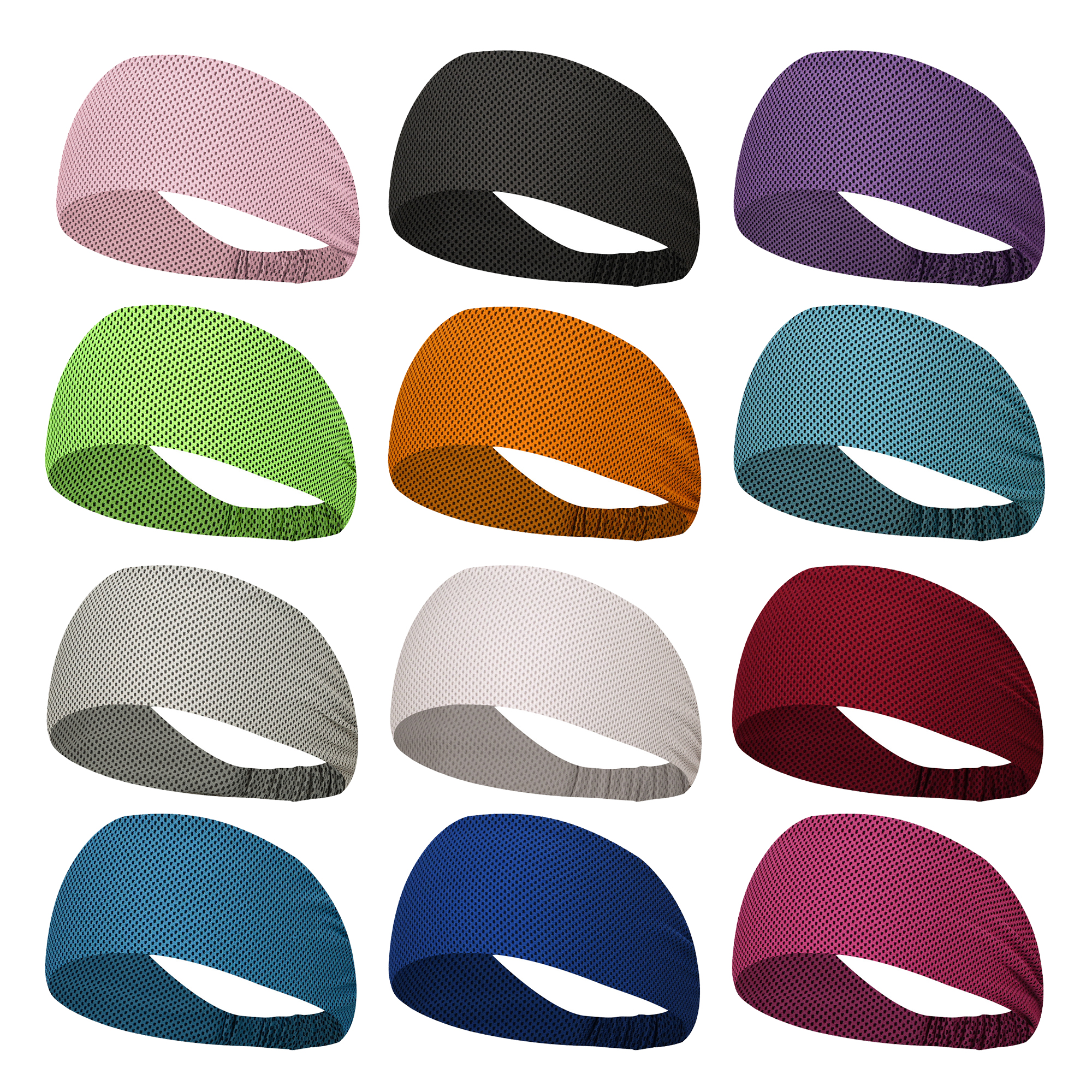 Cooling Unisex Elastic Anti-Slip Sweatproof Sports Headband 1