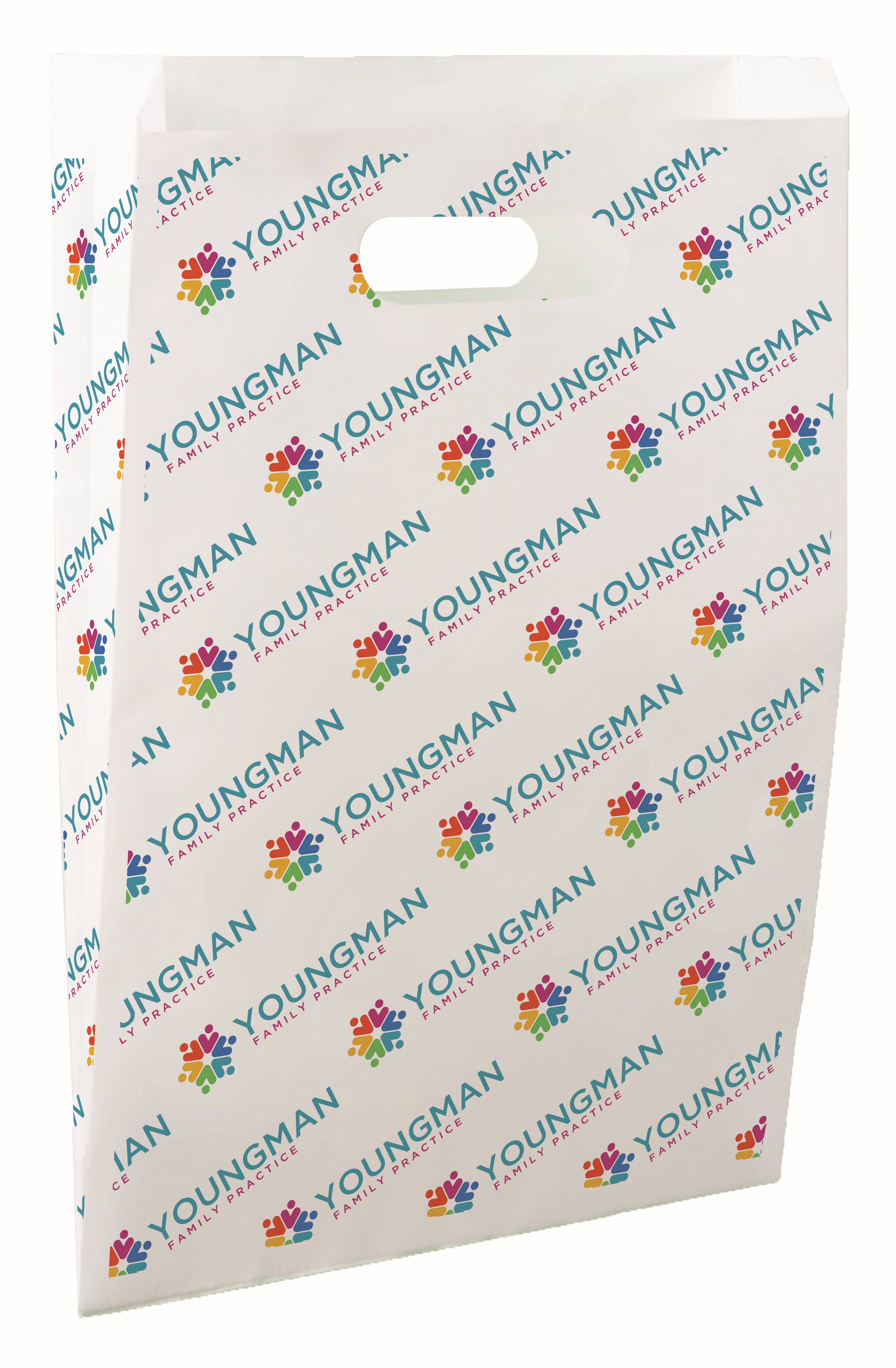 Digital Full Color 2-Sided Scatter Print Paper Bag (9" x 13" x 2.5")