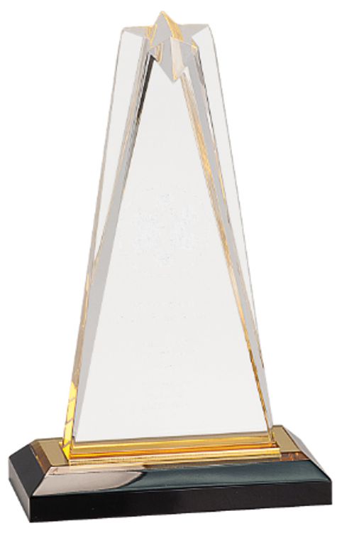 8" Gold Star Impress Acrylic Award