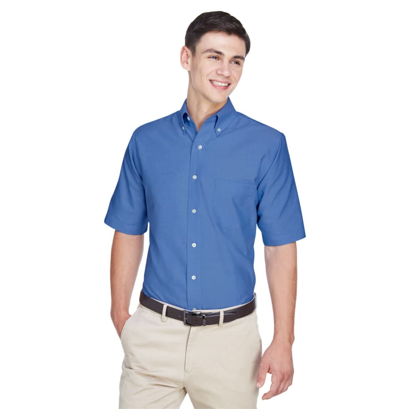UltraClub Men's Classic Wrinkle-Resistant Short-Sleeve Oxford 26