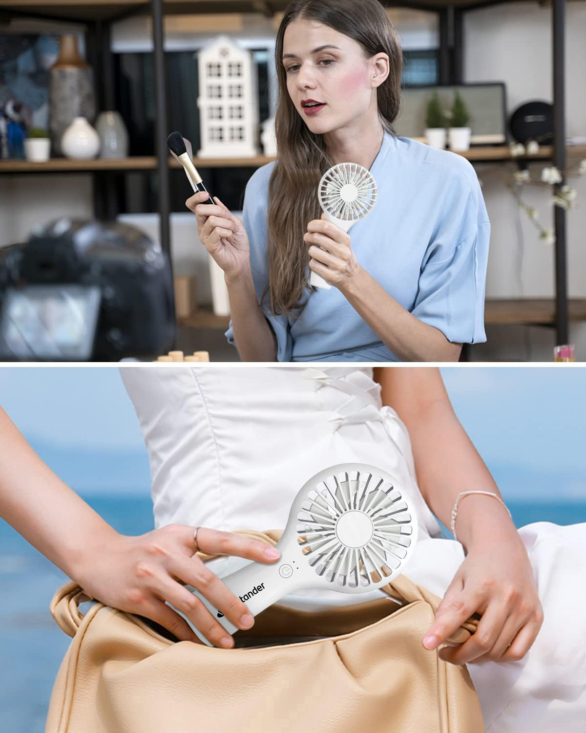 Handheld Mini Fan - USB Rechargeable 10