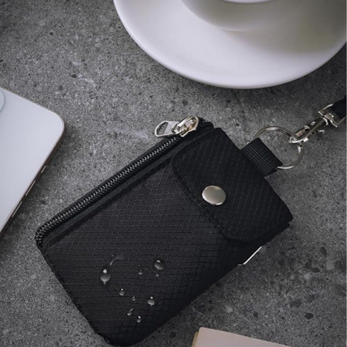Multi-Purpose Card Holder with Zipper Adjustable Lanyard 6
