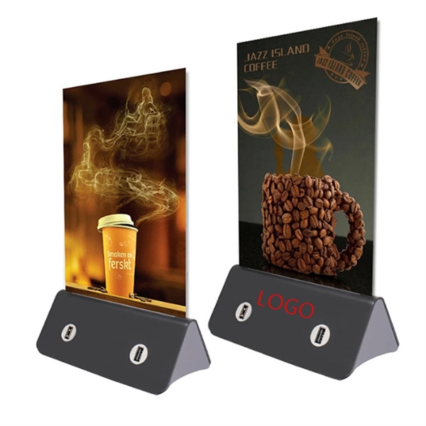 Menu Holder/Photo Frame/Advertising Display/ Power Bank