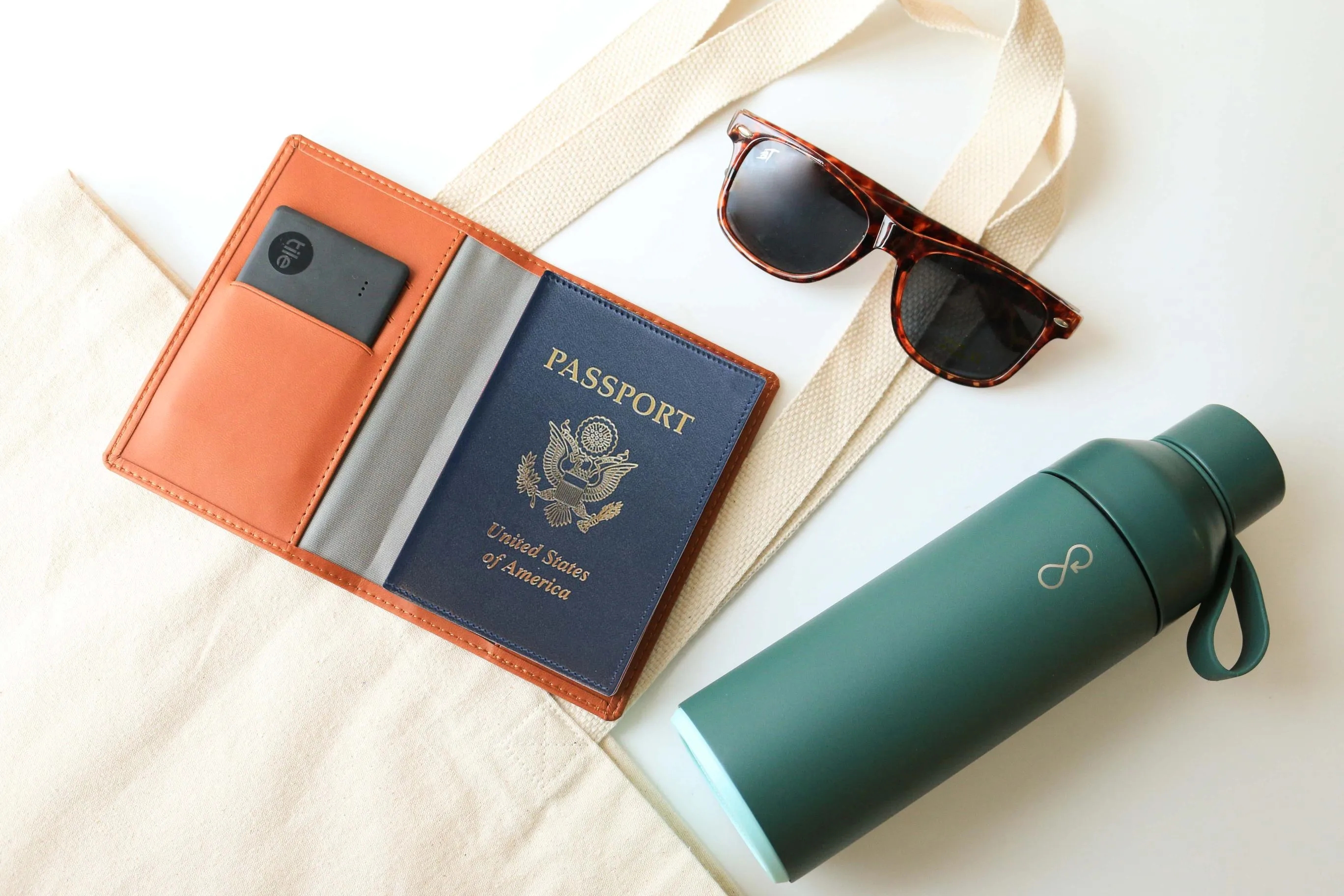 New Tile Slim with Vegan Leather Passport Wallet 6