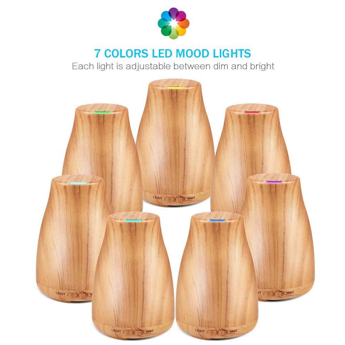 7 Colors Lights Upgraded Diffusers for Essential Oils 1