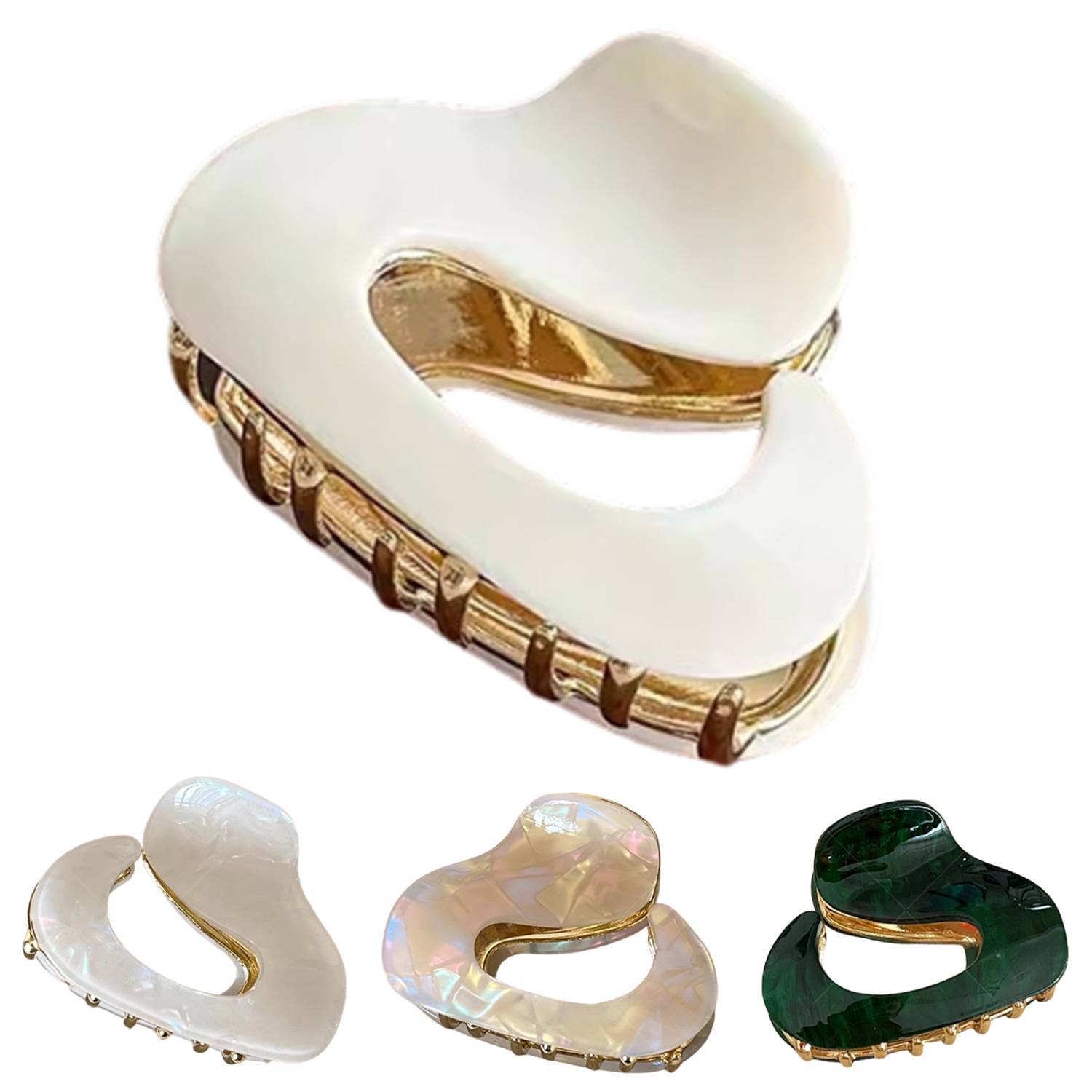 Women Acetate Hair Claw Clips 6