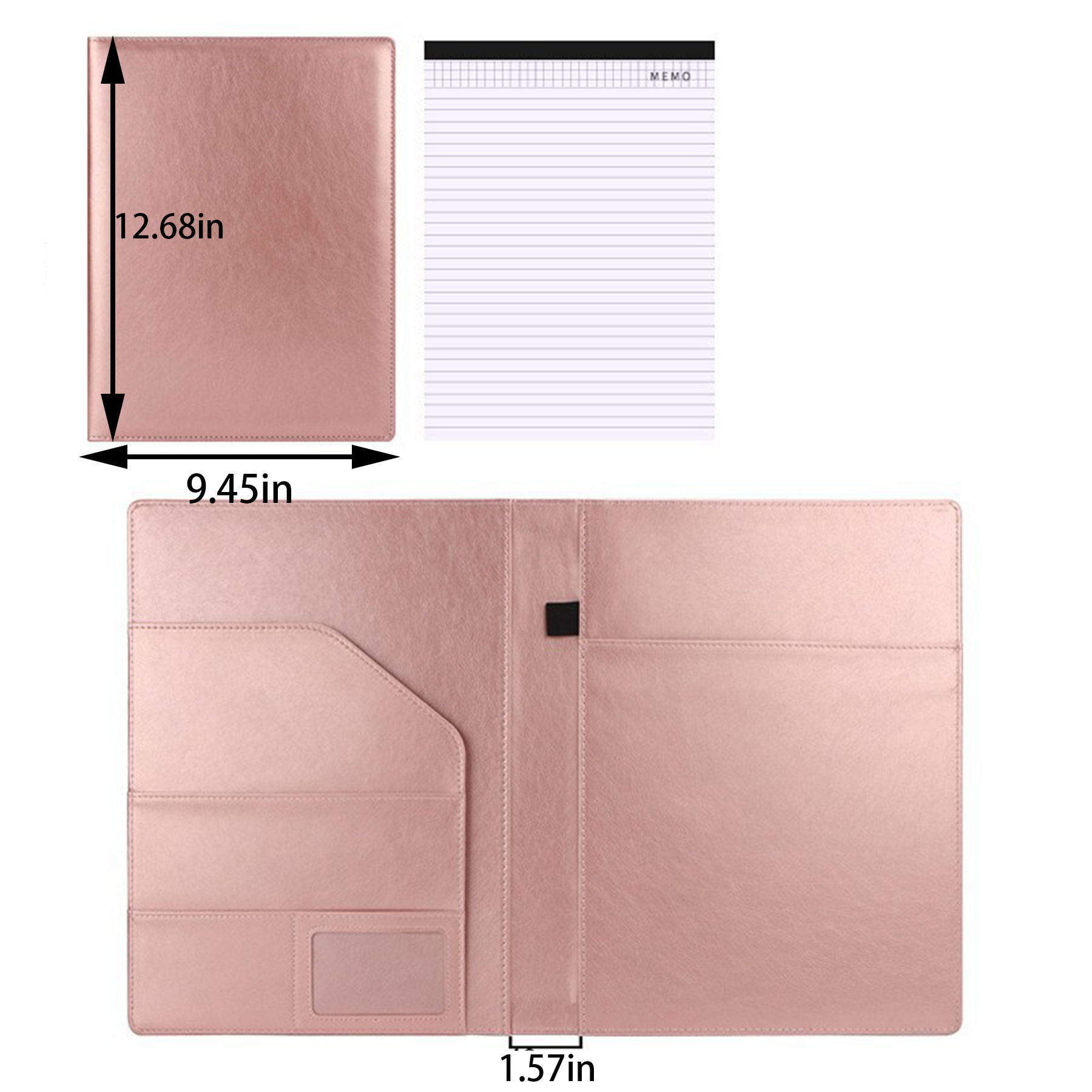 Leather Portfolio Organizer with Notepad 4