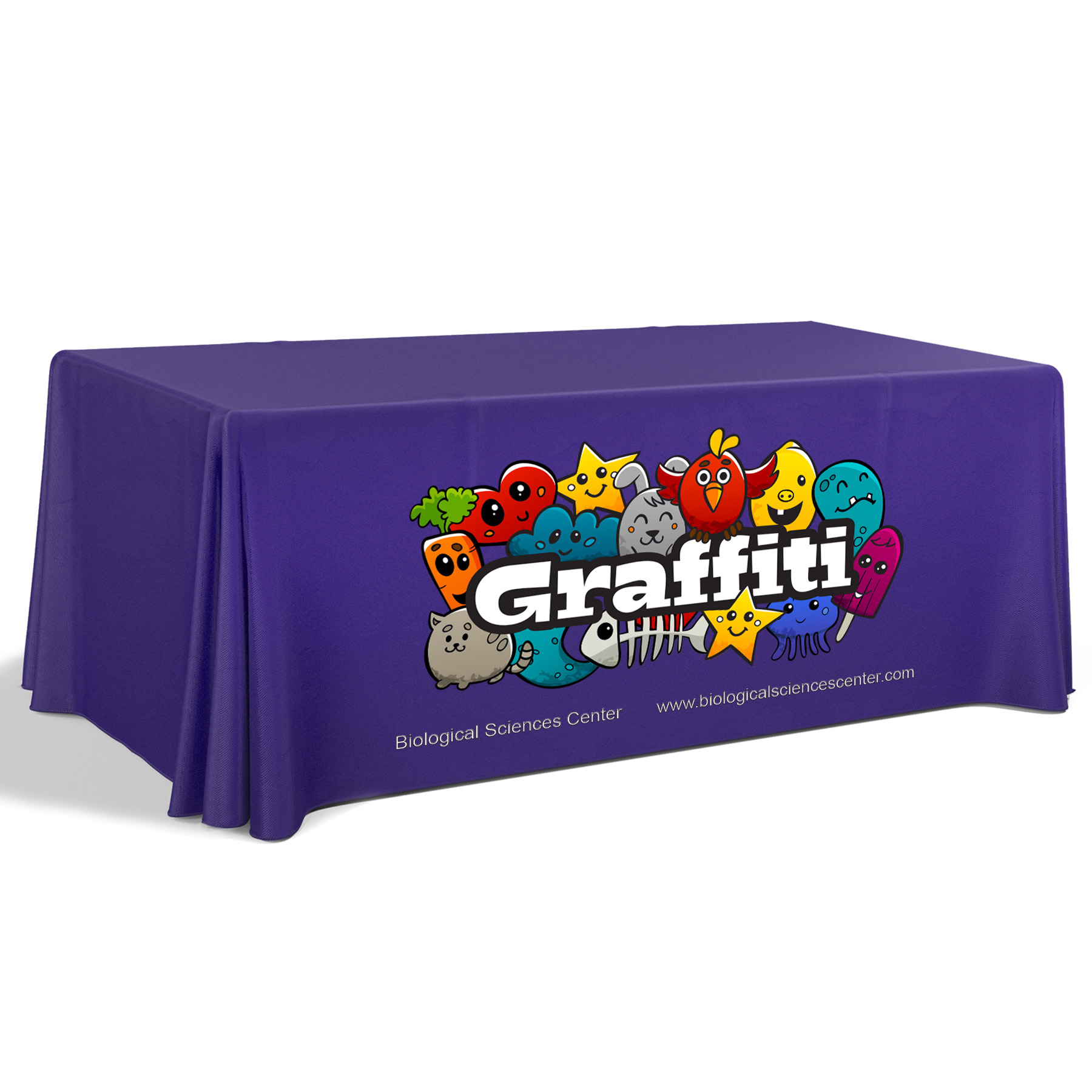 6' Premium Draped Standard Table Cover(Full Color Dye Sublimation) 17