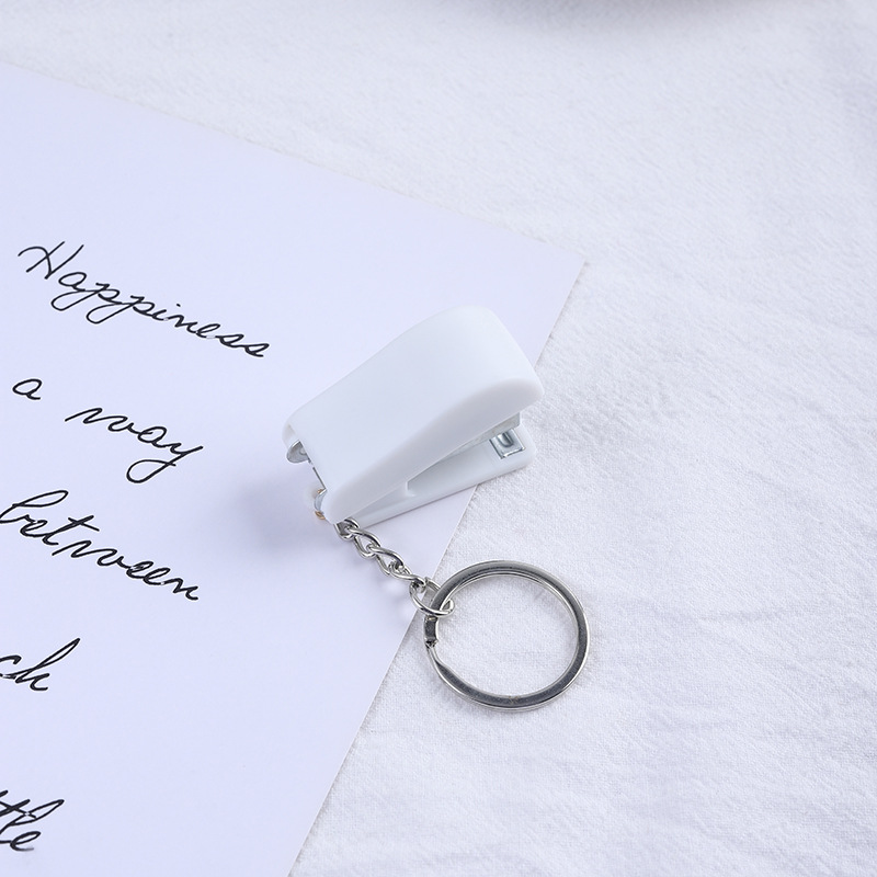 Portable Paper Binding Binder Mini Stapler w/Keychain 8