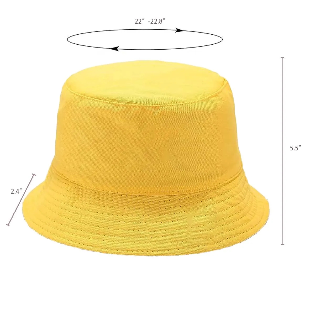 Customizable Solid Color Unisext Bucket Hat 7