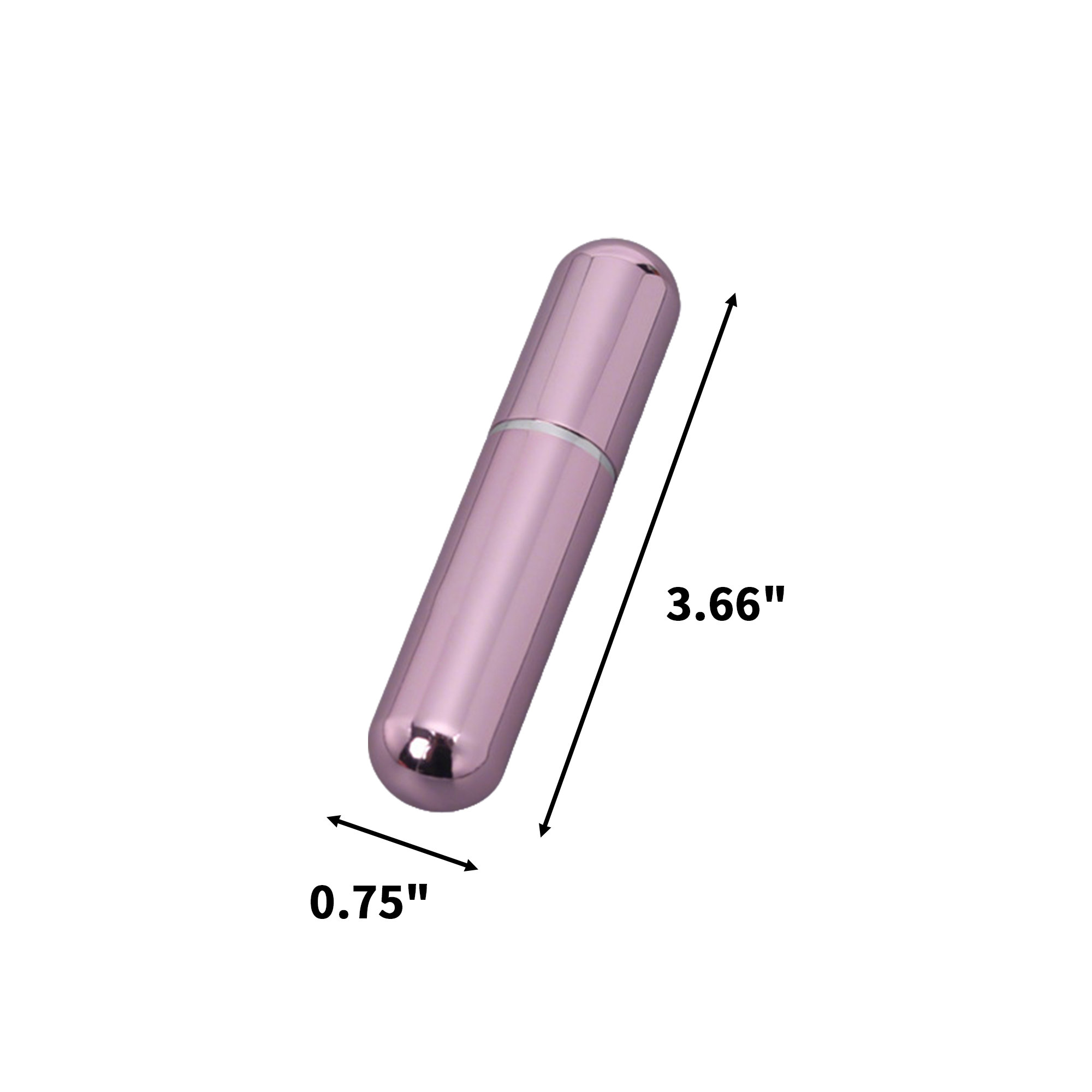 5 Milliliter Refillable Perfume Atomizer 0.75" Diameter x 3.66" Height 9