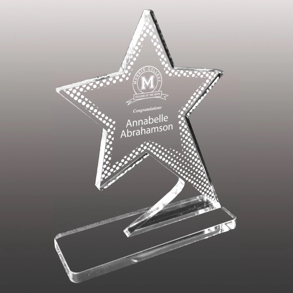 Acrylic Star Award - Laser Etched