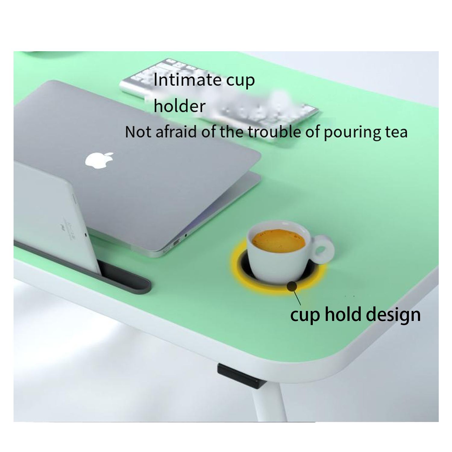 Lazy Foldable Desk with Drawer 4
