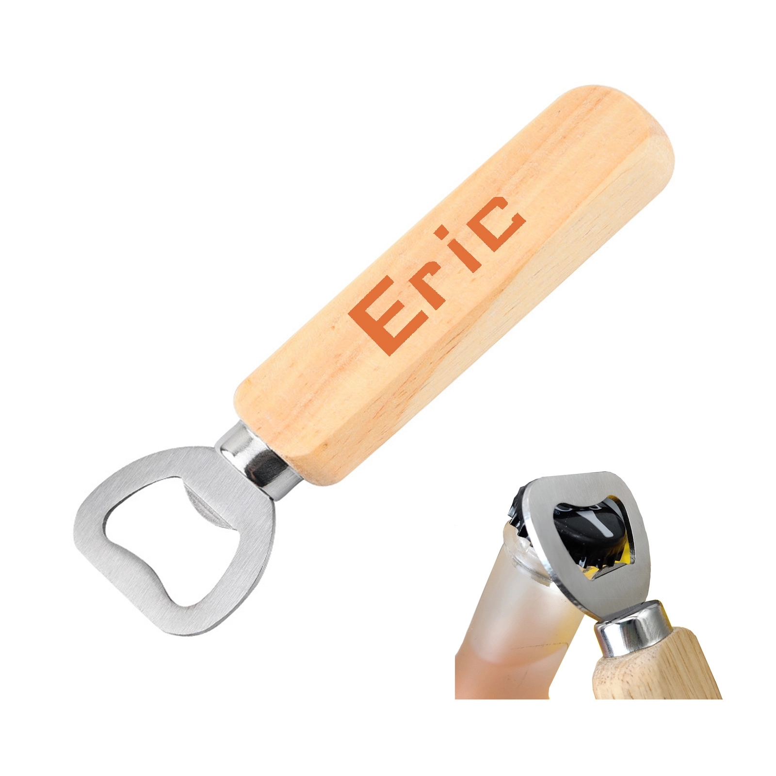 Bottle Opener With Wood Handle 2