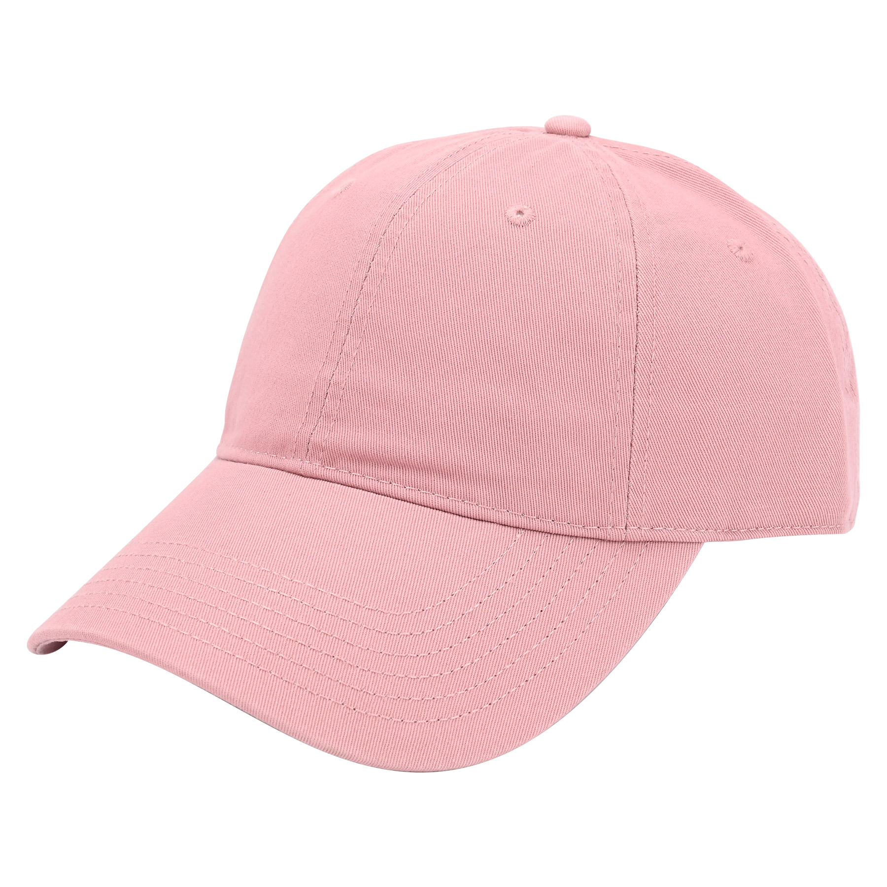 Classic 6-Panel Curved Brim Baseball Cap with Metal Buckle Closure (MOQ: 1pc) 6