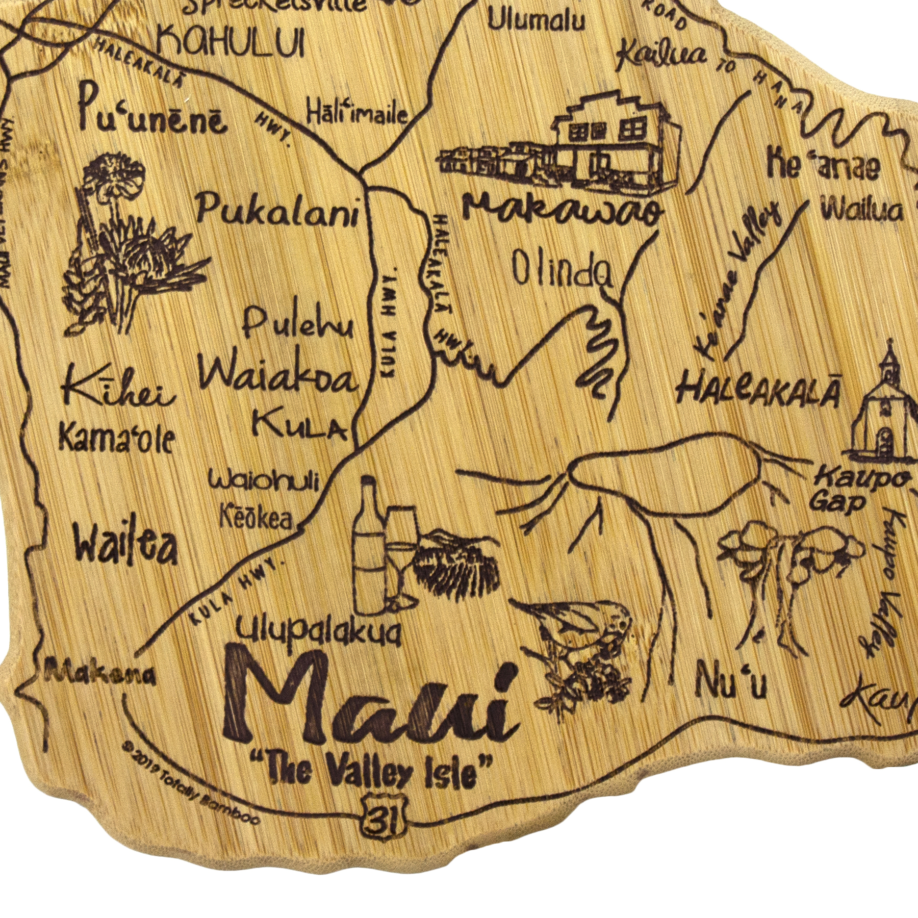 Destination Maui Hawaii Cutting & Serving Board 8