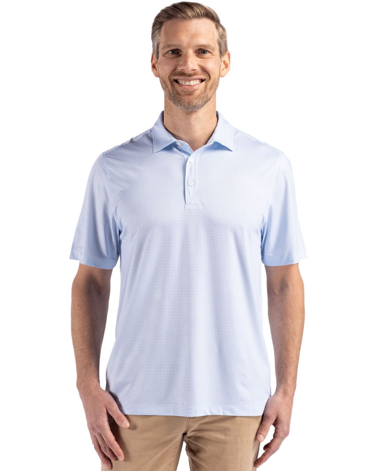 Pike Eco Diamond Dot Print Recycled Mens Big & Tall Polo Big & Tall