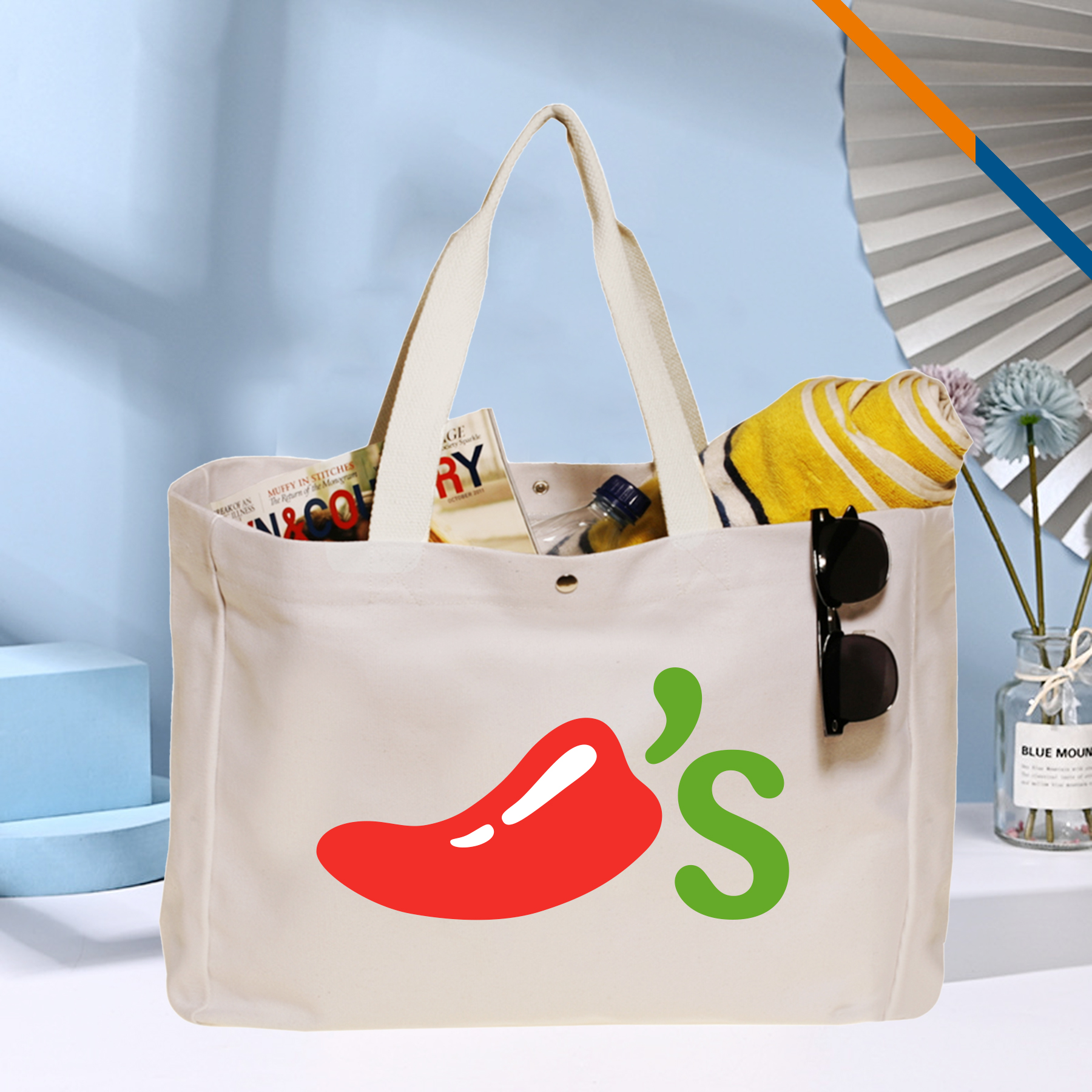 Hyden Cotton Tote Bag, custom tote bag with logo imprint 2