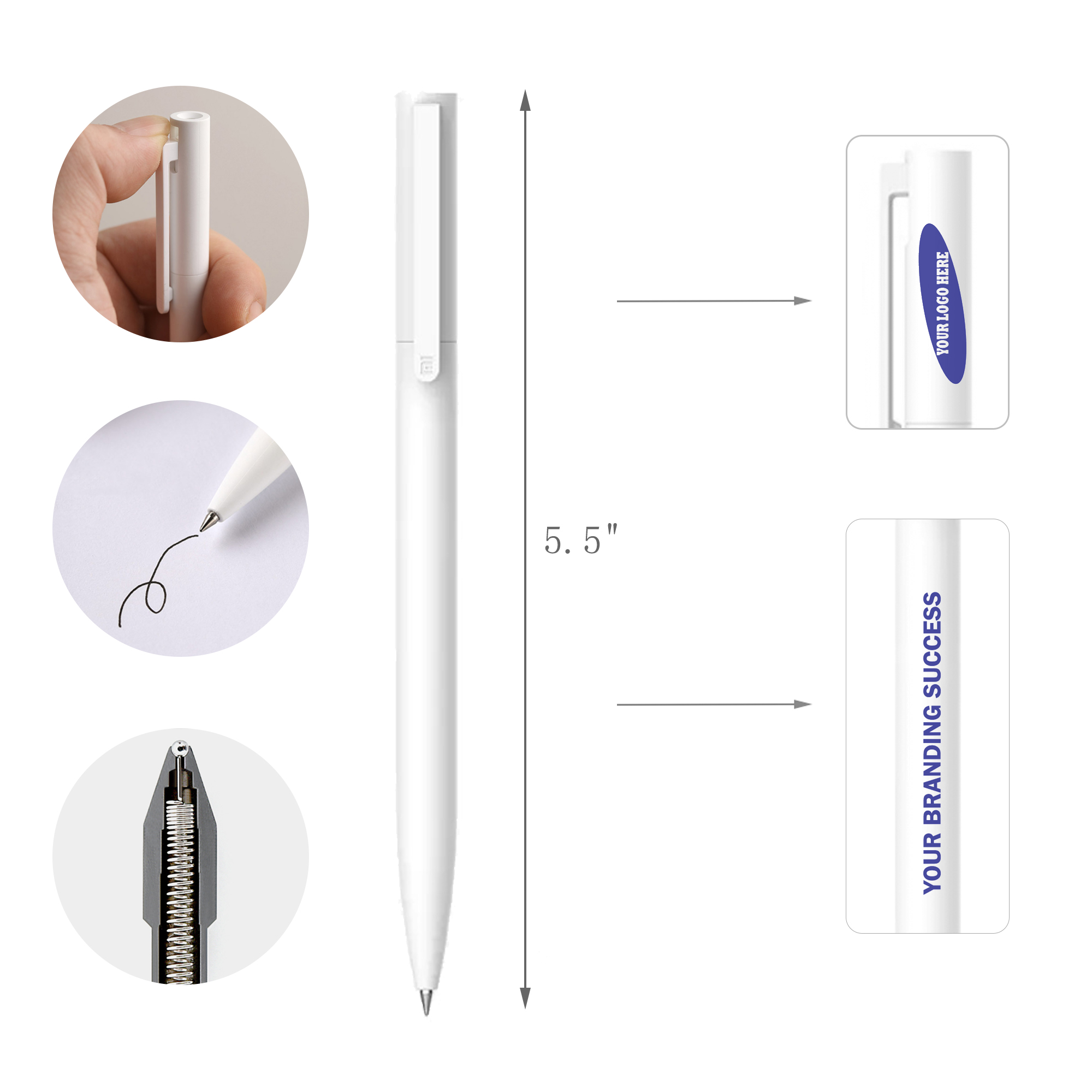 Push-Type Smooth Writing Gel Pen 4