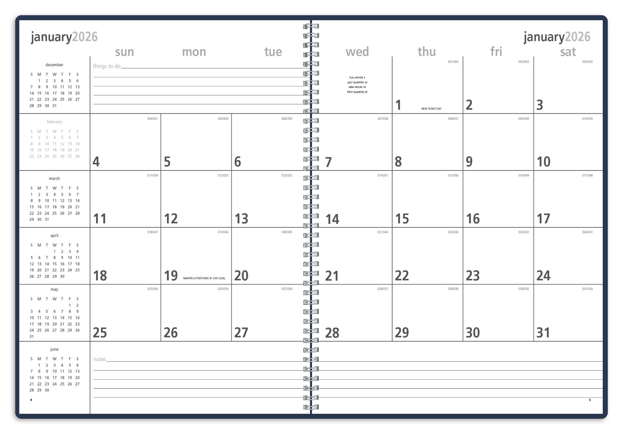Triumph® Calendars Monthly & Weekly Planner 9