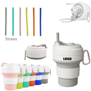 350ml Silicone Collapsible Cup With Carabiner 15