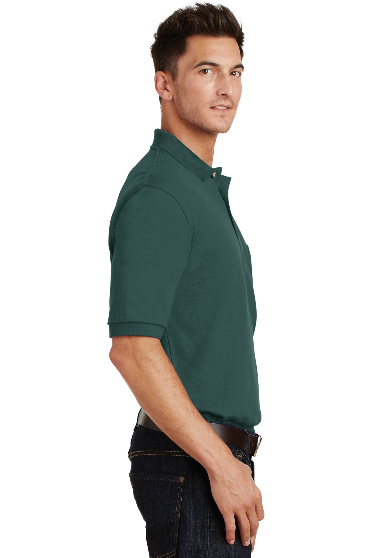 Port Authority Heavyweight Cotton Pique Polo with Pocket. K420P 36