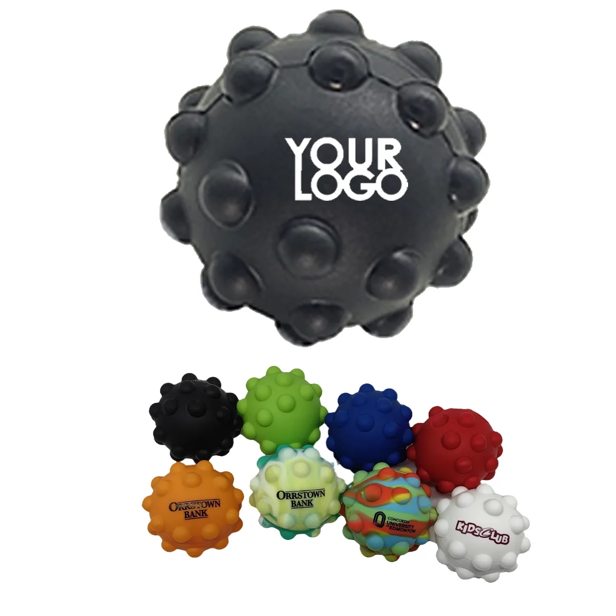 Push Bubble Stress Reliever Ball Silicone Fidget Ball 3