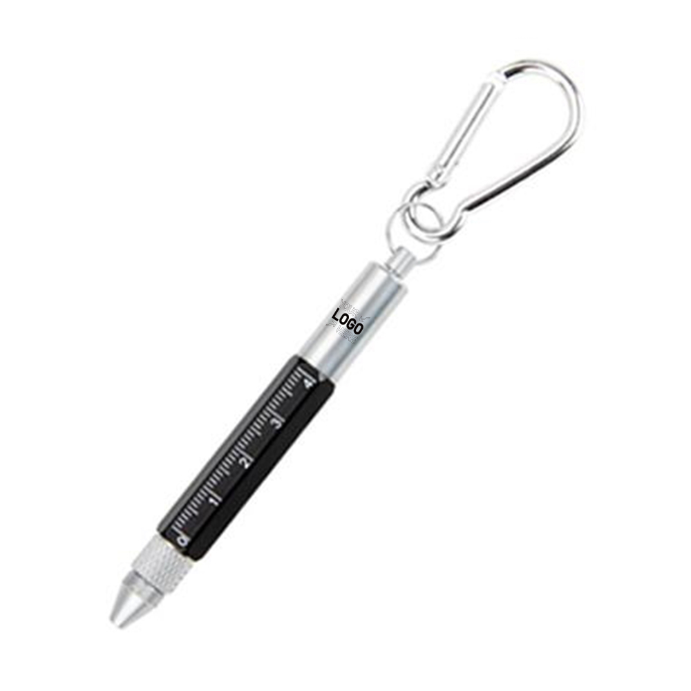 6 In 1 Metal Tool Pen With Carabiner 6