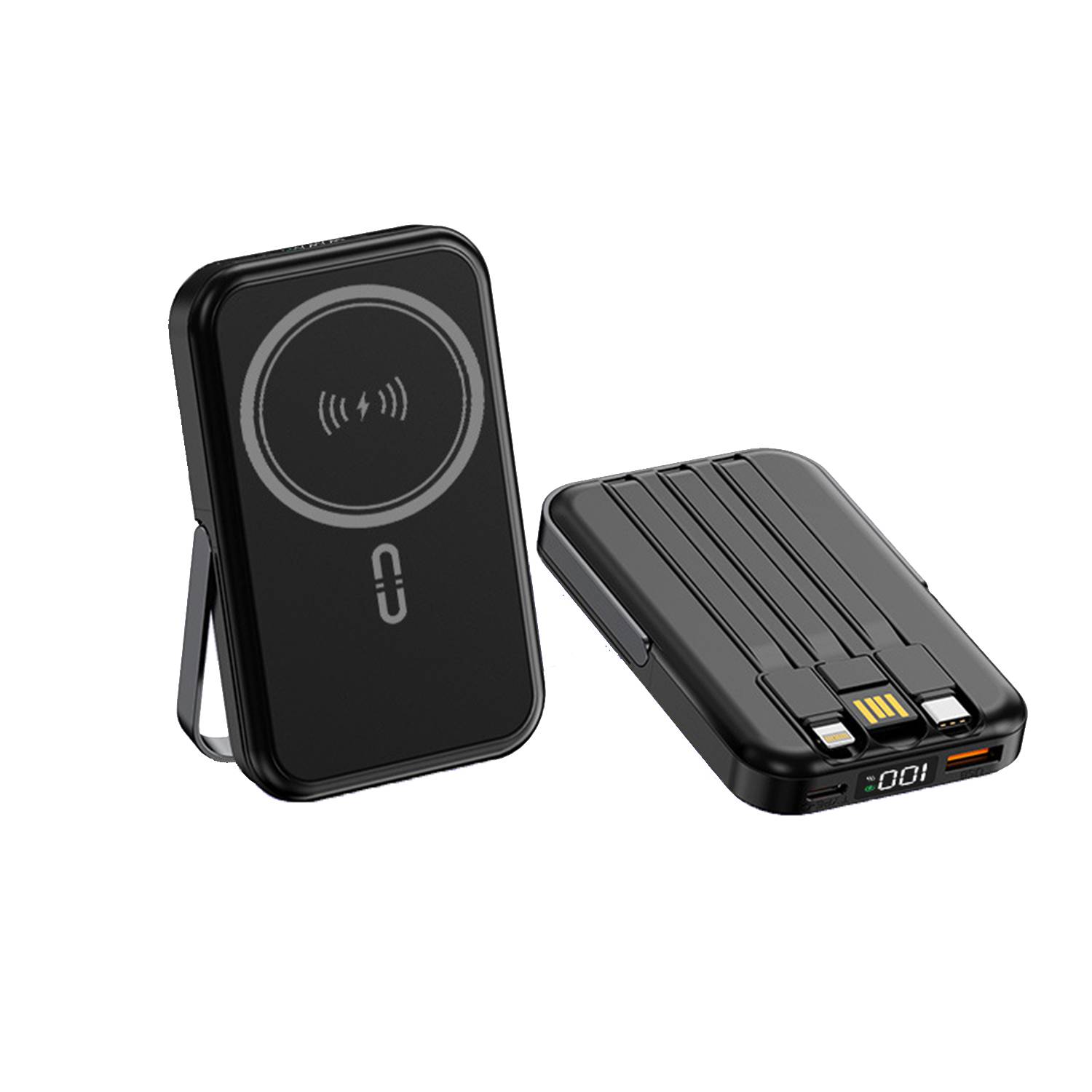 Mini 10000 mAh Wired Wireless Dual Purpose Charging Battery 2