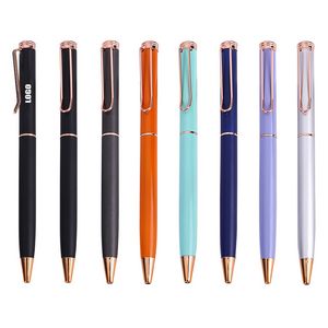 U Shaped Clip Signing Retractable Metal Pen 9