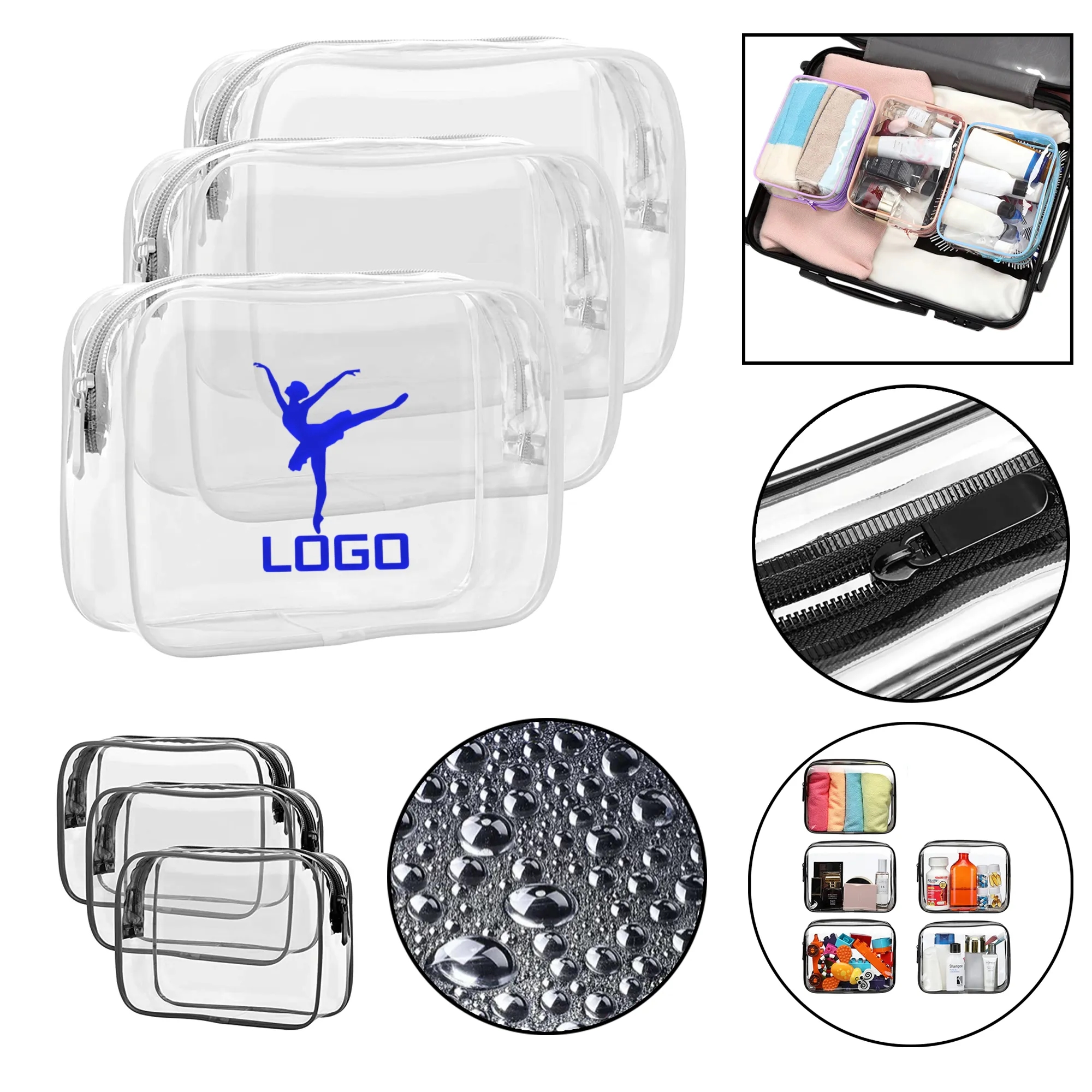 Waterproof Clear Makeup Bag 2