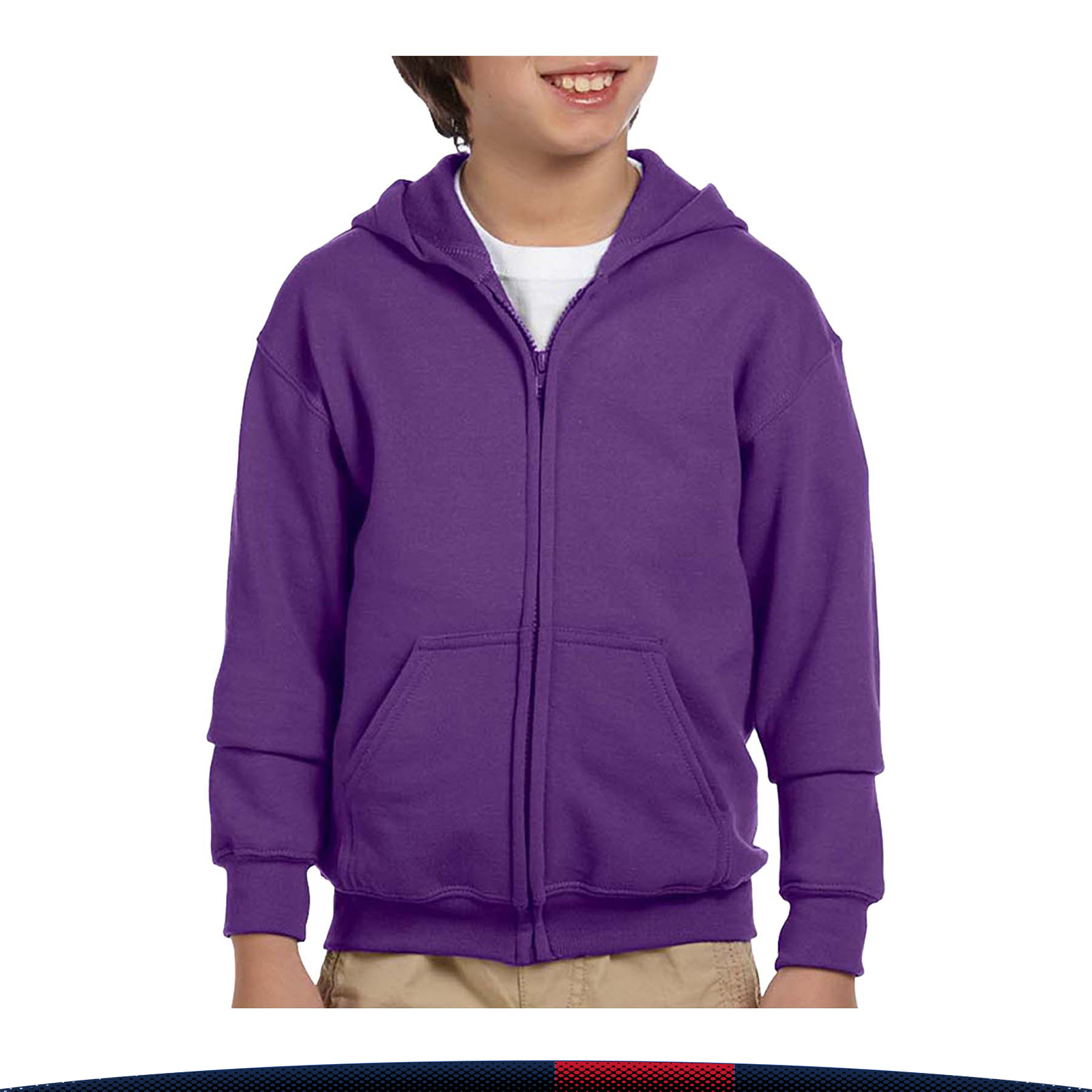 Gildan® Youth Full Zip Sweatshirts 4