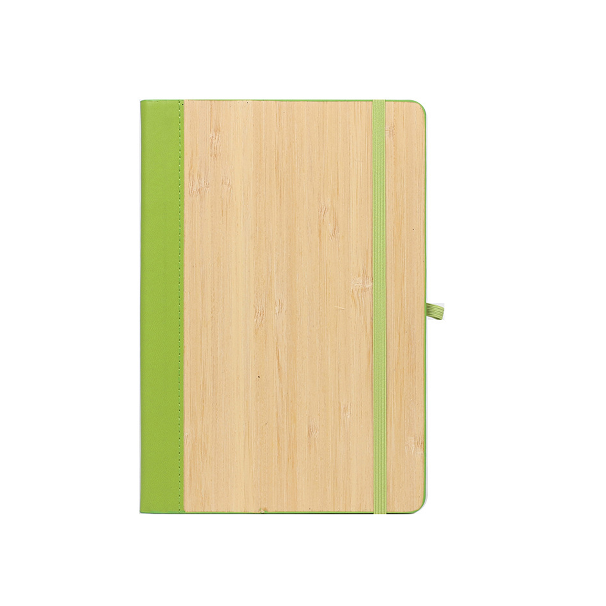 Bamboo Cover Writing Journal With Elastic Closure 7