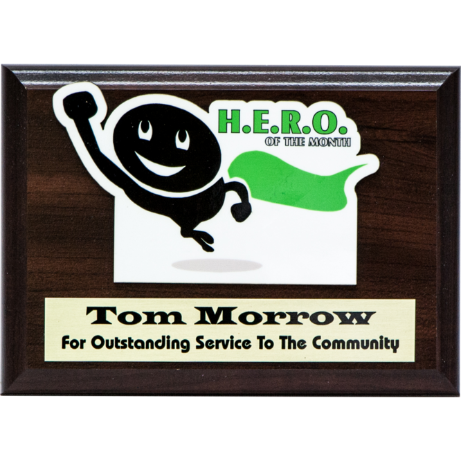 Custom Color Cut-Out Plaque 3