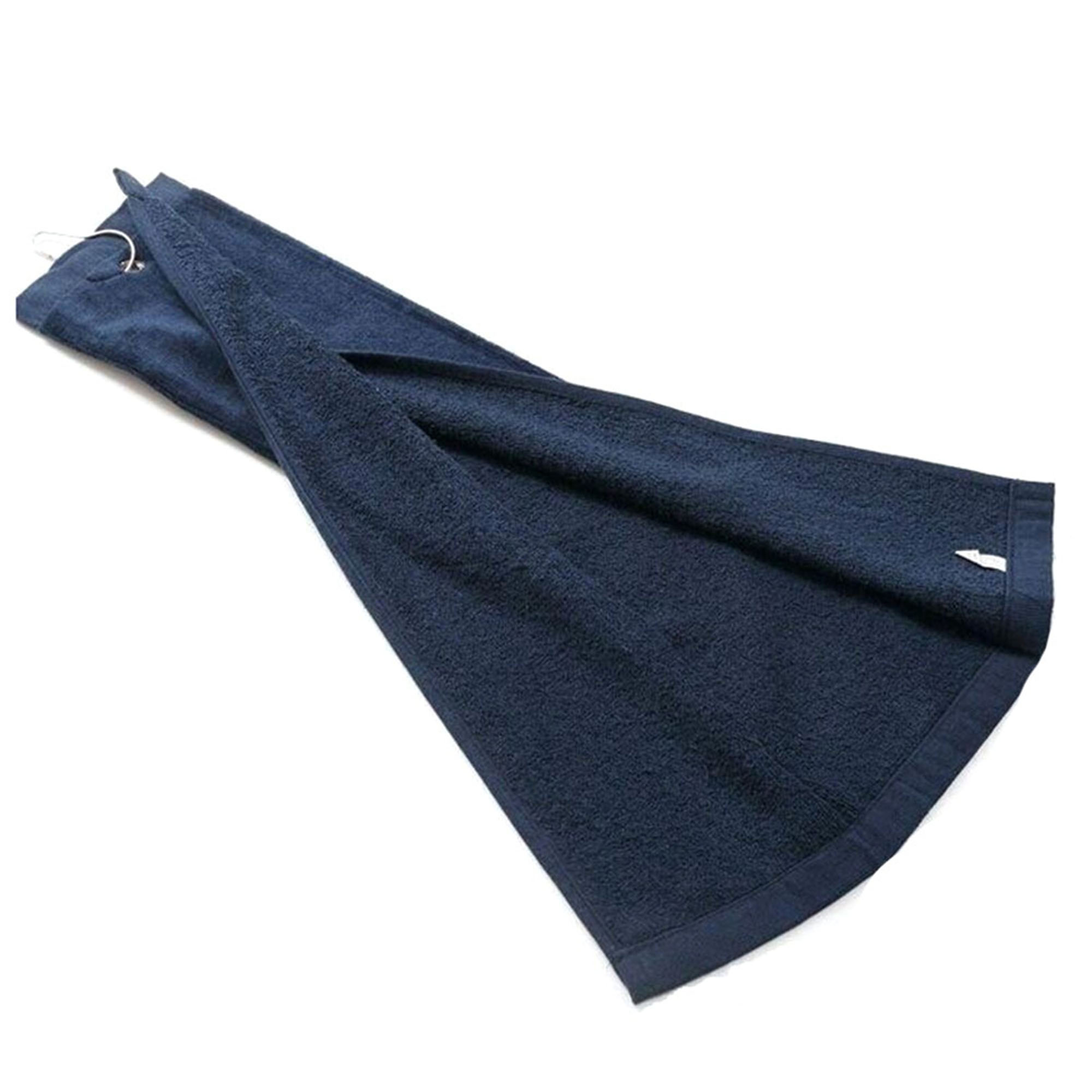 Embroidered Trifolded 480GSM Premium Velour Golf Towel 6