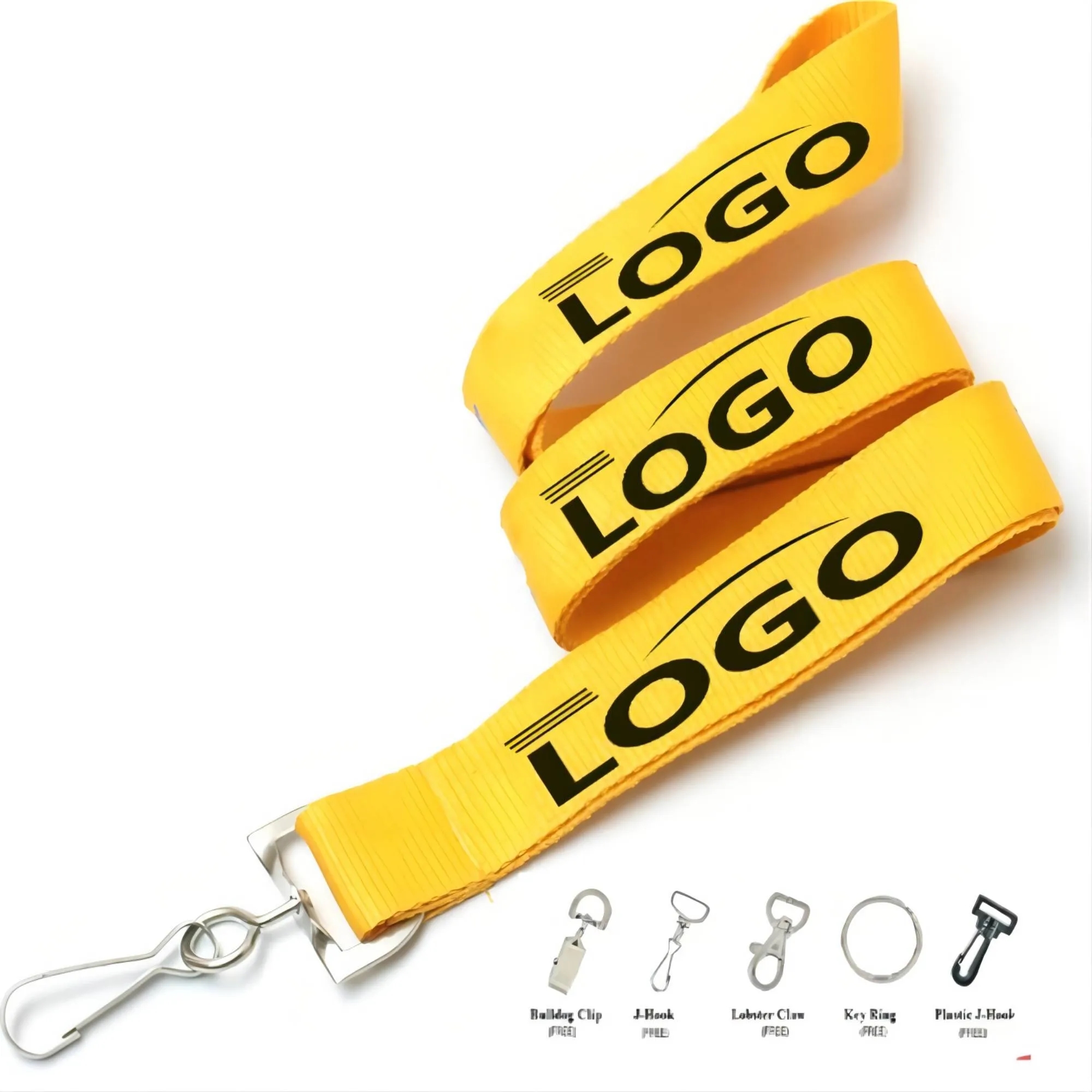 Full Color 3/4" Polyester Work Permit Lanyard 3