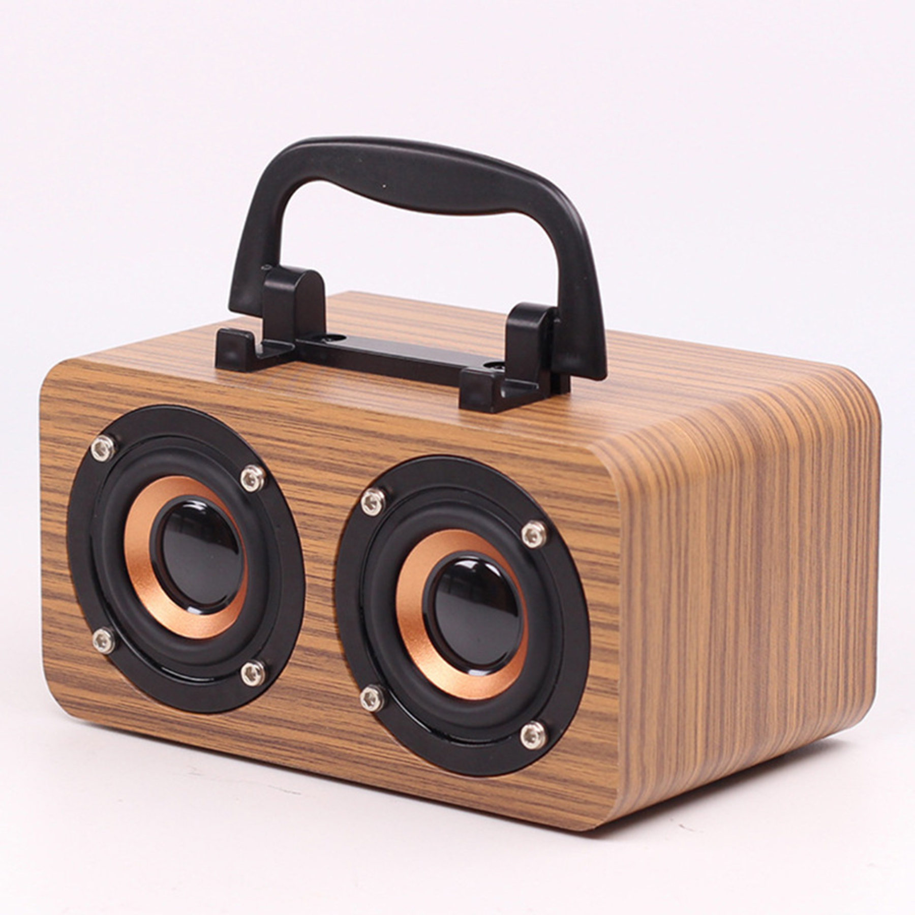 Wooden Bluetooth Speaker Wireless With Handle 2