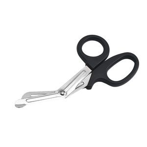 Ergonomic Emergency Medical Scissors Curved Stainless Steel Serrated Blades 1