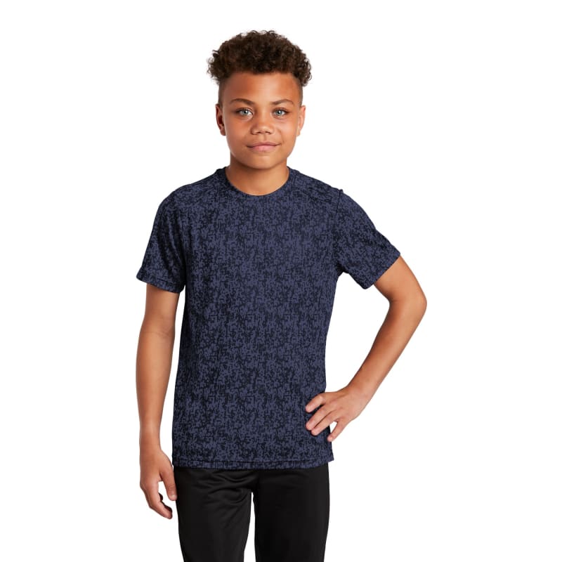 Sport-Tek Youth Digi Camo Tee. 47