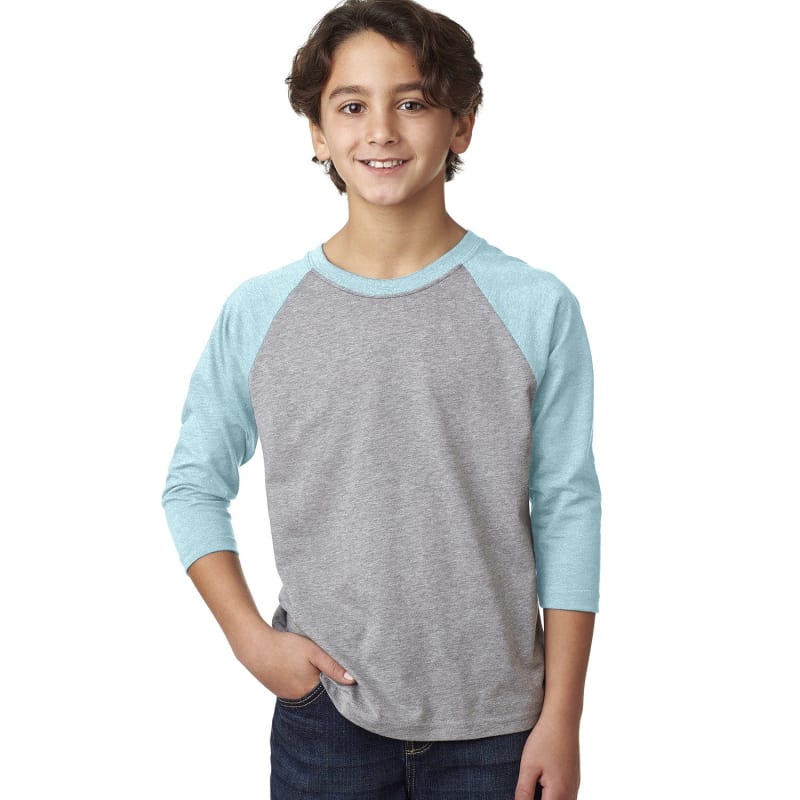 Next Level Apparel Youth CVC 3/4-Sleeve Raglan 17