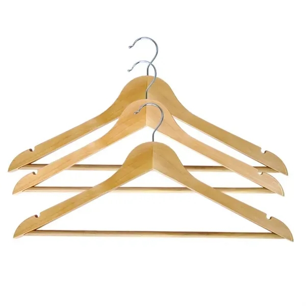 Wooden Clothes Hanger - Natural Finish 2