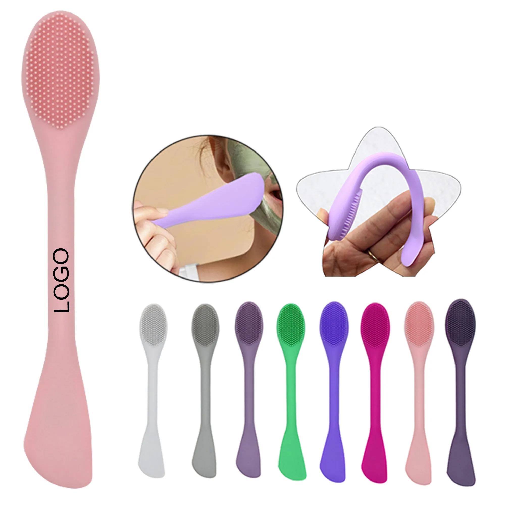 2-in-1 Silicone Facial Cleansing and Mask Brush 2