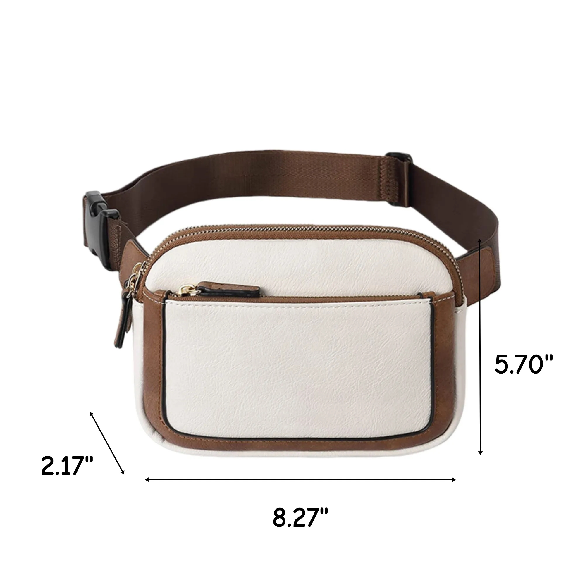 Crossbody Sport Waist Pack PU Leather For Women 2