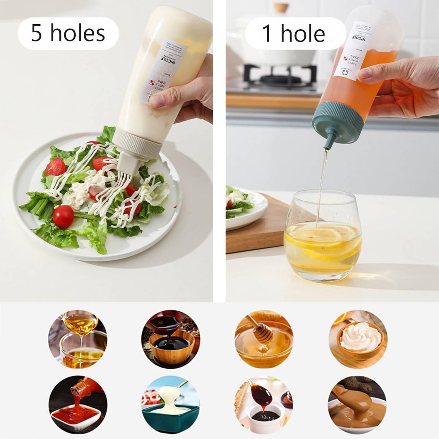 12oz Squeezed Kitchen Sauce Bottle 5