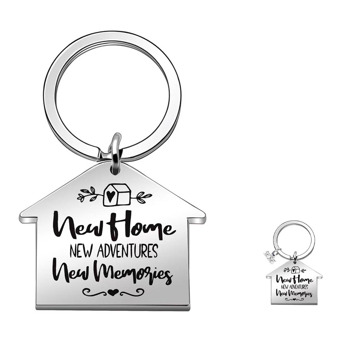 Stainless Steel New House Keychain 2