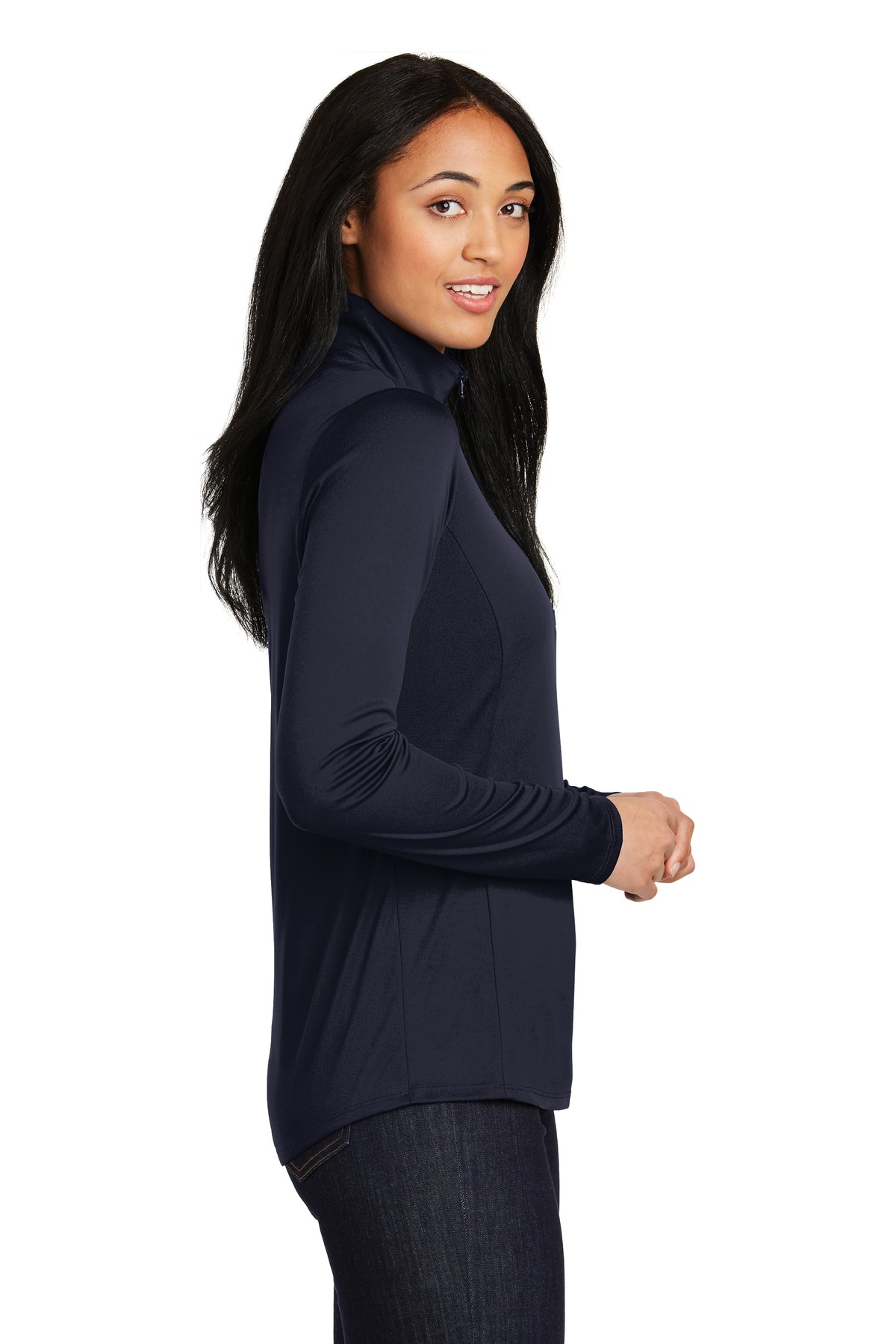 Sport-Tek Women's PosiCharge Competitor 1/4-Zip Pullover. LST357, custom hoodie or sweatshirt with logo imprint 35