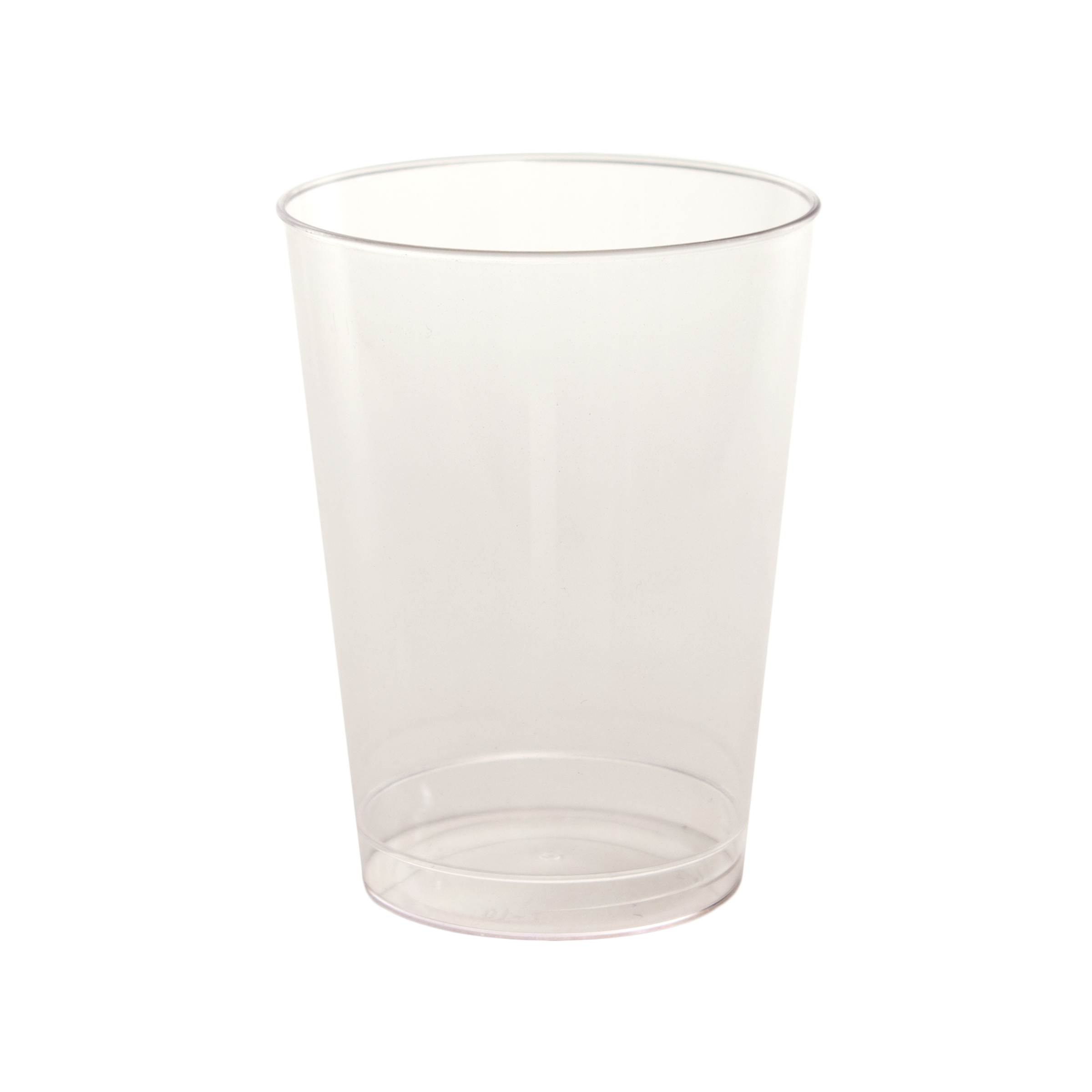 7oz Juice Style Clear Plastic Hard-Sided Tumbler
