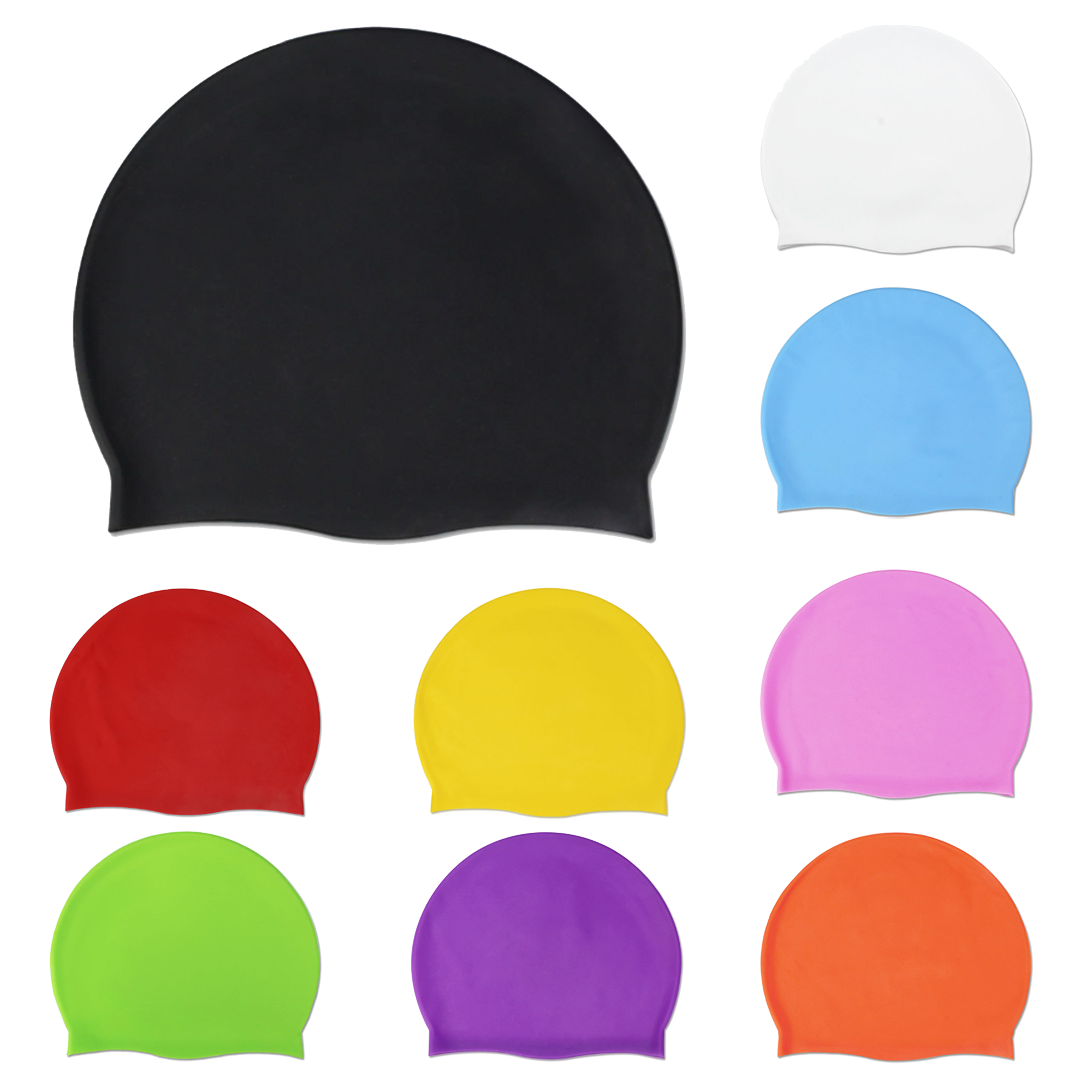 Adult Silicone Swim Cap 2