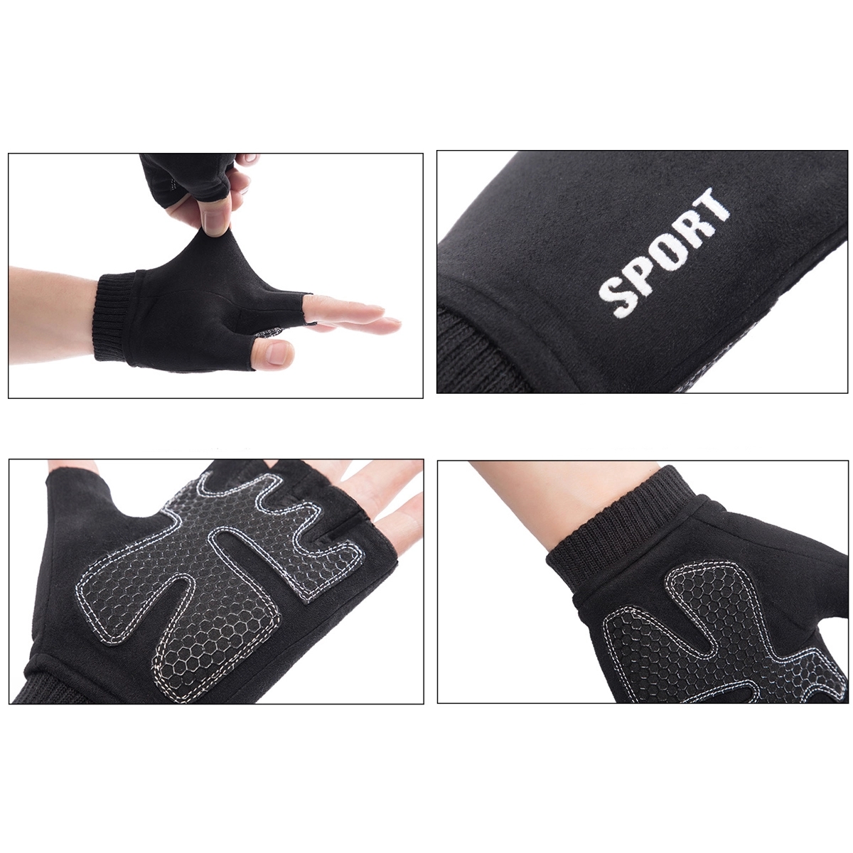 Half Finger Cycling Gloves with Gel Pad 6