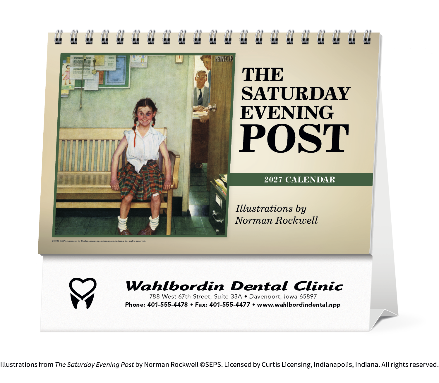 Triumph® Calendars The Saturday Evening Post Large Desk Calendar 22